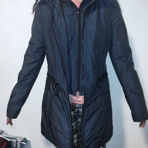 Laundry By Shelli Segal Navy Puffer Jacket